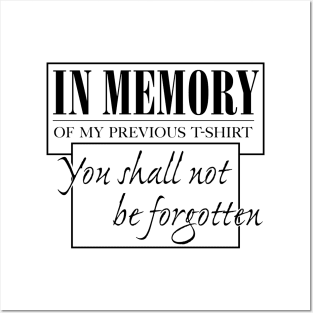 In Memory Posters and Art
